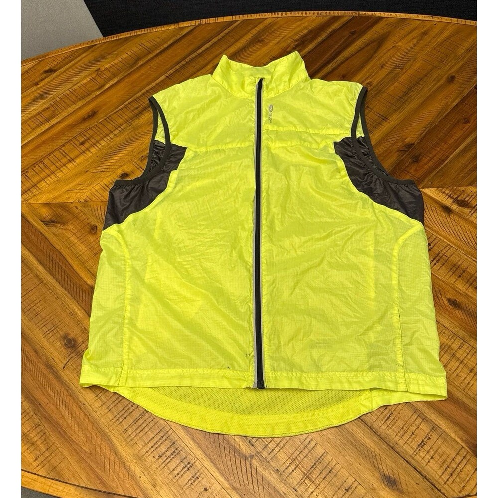 Sugoi Shift Cycling Vest XL Neon Yellow Hi Vis Windbreaker Gilet Reflective